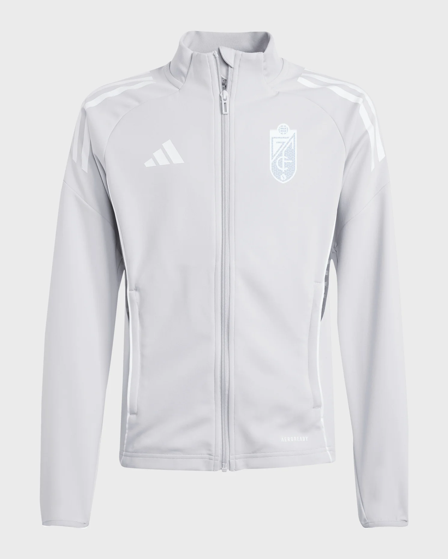 Chaqueta Chándal Gris Niño adidas 25-26 - Image 3