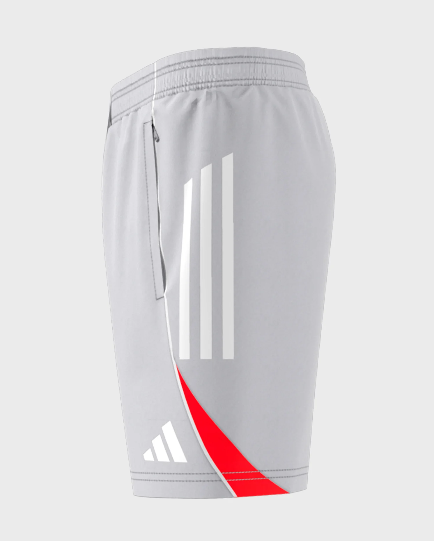 Pantalón Corto Entreno Gris Niño adidas 25-26 - Image 4